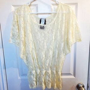 Jenna & Jessie Vintage Style Lace Blouse